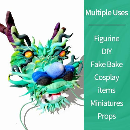 Lightweight Clay - Air Dry Clay, Ultra Light & Soft, Safe & Non-Toxic, Moldable & Flexible, DIY Modeling Clay for Anime Figures, Sculpting, Molding, Creative Art Crafts - color: Green