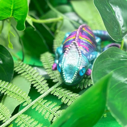 Lizard Resin Silicone Mold Chameleon Animal Epoxy Casting Kit Palm Size - color: Chameleon