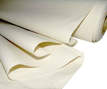 Mybecca Unprimed Cotton Canvas Fabric 7oz Natural Duck Cloth 58" Wide, Sold by The Yard (Precut into 1 Yard Pieces by Prime) - color: 58" Wide, size: 1 YARD