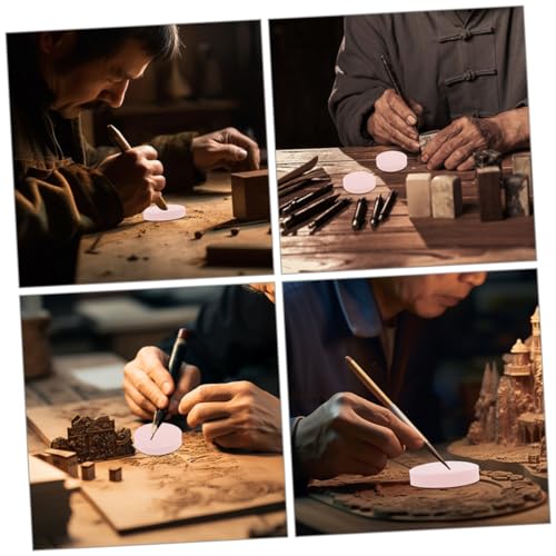 Housoutil 6pcs Flexible Rubber Carving Blocks for Crafts Professional Rubber Stamps for Engraving Printing for Creative Projects and Easy to