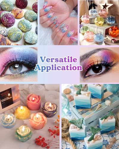 LET'S RESIN Silicone Mold Making Kit and 36 Colors Mica Powder
