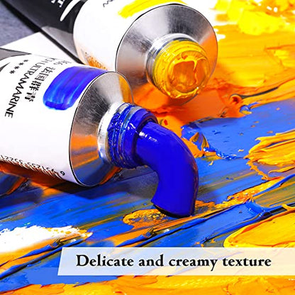 Paul Rubens Artist Oil Paint,18 Vibrant Colors with Great Lastfastness, 60ml Large Capacity Tubes, Oil Paint Set Supplies for Artists, Students, Beginners - color: 18 artist colors