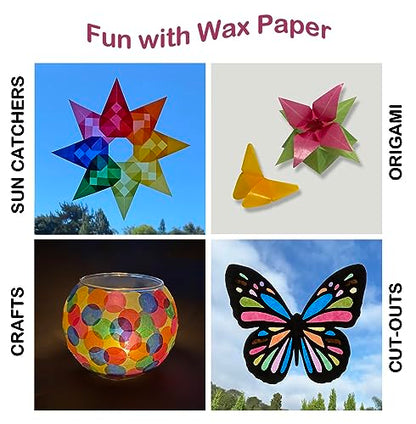 Translucent Wax Paper, Kite Paper, Glassine Papers. Suitable for Making Window Stars, Waldorf Stars (Classic, 2.7 x 2.7 inch) - color: Classic, 2.7 x 2.7 inch