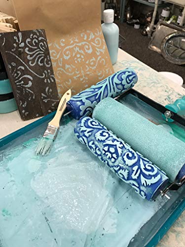 Artistic Painting Studio 7" Chrysanthemum Pattern Paint Roller - 1 Count - color: Chrysanthemum Pattern