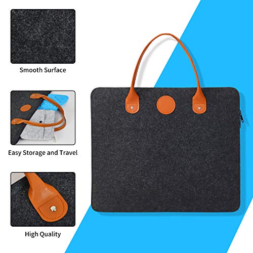 Rdutuok 17“x13.5” Wool Pressing Mat for Quilting with Carrying Case and Silicone Iron Rest pad,100% New Zealand Wool Felted Ironing Pad or Quilting Wooly Felted Iron Board for Retains Heat - size: 17" x 13.5" with Carrying Case