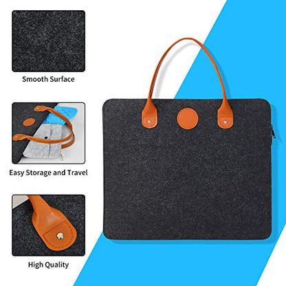 Rdutuok 17“x13.5” Wool Pressing Mat for Quilting with Carrying Case and Silicone Iron Rest pad,100% New Zealand Wool Felted Ironing Pad or Quilting Wooly Felted Iron Board for Retains Heat - size: 17" x 13.5" with Carrying Case