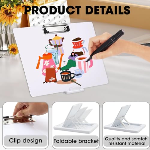 10 Pcs Back to School Writing Slant Boards with Stand, Adjustable Desktop Whiteboard, Dry Erase Clipboard, Reusable Handwriting Practice for Reading, Writing, Drawing and Studying