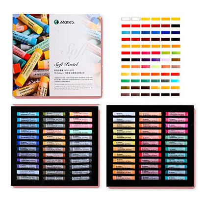 YYMIYU Soft Color Chalk Pastels for Professional Artist 70 Colour - color: Soft 70 Color
