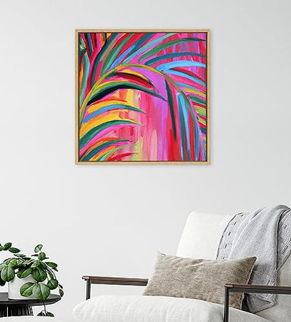 Kate and Laurel Sylvie Blank Framed Wall Art, 22x22 Natural, Paint-Your-Own - color: Natural, size: 22"L x 22"W