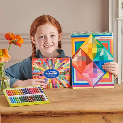 eeBoo Oil Pastels Rainbow - 36 Artist-Quality Blendable Color Sticks, Bold Pigments for Drawing & Blending, Sliding Gift Box, Kids Ages 5 and up - style: Rainbow