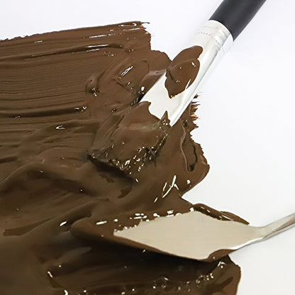 Mont Marte Discovery School Acrylic, Burnt Umber, 1/2 Gallon (2 Liter). Ideal for Students and Artists. Excellent Coverage and Fast Drying. Pump Lid Included. - color: Burnt Umber