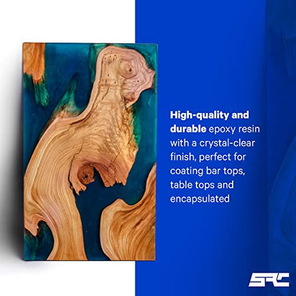 SPRESIN Epox-It 80 Clear Epoxy Resin Kit 16 Oz (8 Oz Part A + 8 Oz Part B) for Beginners and Experts, Epoxy Coating, Bar Top, Countertop, Tabletop, Crystal Clear Formula, Jewelry Art, Laminating - size: 16 oz