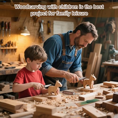 Wood Carving Knifes, (Straight handle Sloyd Carving Knife) | Whittling Knife,With Leather Strop and Polishing Compound,Wood Carving Tools for Beginners,Adults and Kids Whittling Tools - style: Straight handle Sloyd Carving Knife