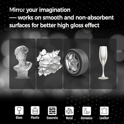 Pagather 3Pcs Chrome Paint Markers, Silver Permanent Mirror Liquid Chrome Pens for Plastic, Metal, Model, Jewelry, Wheel Painting, Touch Up & Repair Kit, DIY Art Projects - style: 3PCS Silver