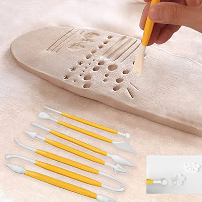 HOSL Fondant Cake Decorating Tools Set 11pcs Fondant Cutters Roller Fondant Smoother & Rolling Pin Flower Fondant Molds Cake Decorating Supplies Kit for Beginners Cake Sculpting & Modeling Tools