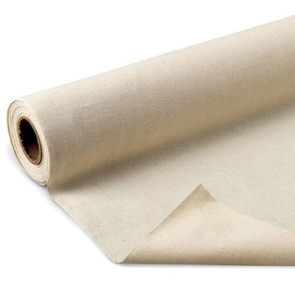 Mybecca Unprimed Cotton Canvas Fabric 7oz Natural Duck Cloth 58" Wide, Sold by The Yard (Precut into 1 Yard Pieces by Prime) - color: 58" Wide, size: 1 YARD