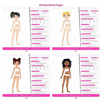 Fashion Angels Designer Kit for Girls, Fashion Activity Sticker Book with 700+ Stickers, Road Trip Essentials, Ideal for Kids Ages 6+ - style: Fashion Design