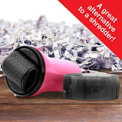 Guard Your ID Wide Advanced Roller 2.0 Identity Theft Prevention Security Stamp Pink - color: Pink, size: wide