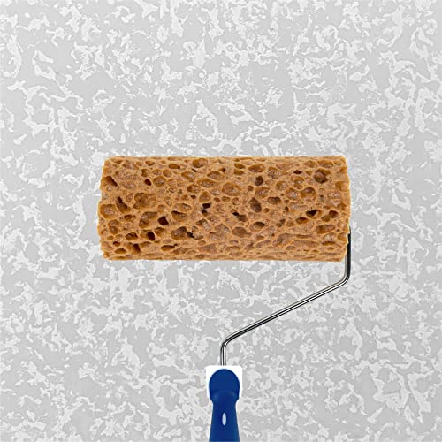Hanroy Sea Sponge Roller for Painting, 6'' Texture Pattern Paint Roller, Decorative Art Faux Sponge Paints Tools, Fast and Easy Pattern Art Sponge Roller for Home Wall Decoration(M90F) - color: M90f
