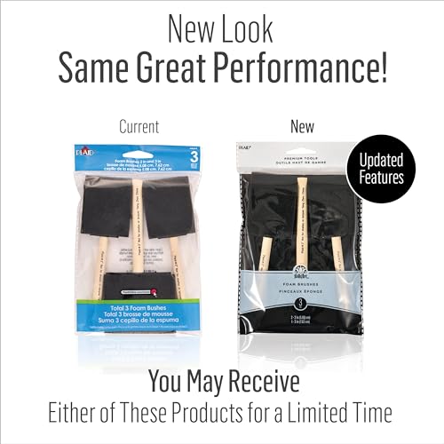 Plaid Enterprises 44269 Foam Brushes, 44269 (3 Pack)