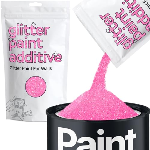 Baby Pink Iridescent Glitter Paint Additive for Walls 100g / 3.5oz | Glitter Additive Sparkle for Interior & Exterior Wall Paint, Furniture, Varnish | Hemway - color: Baby Pink