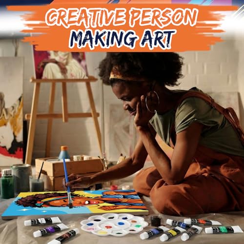Sherr 108 Pcs 12 Set Couples Painting Kit Date Night 8''x10'' Sip and Paint Kit for Adults Pre Drawn Canvas to Paint DIY Pre Printed Canvas for Acrylic Painting Valentines Art Party Supplies - style: Couple