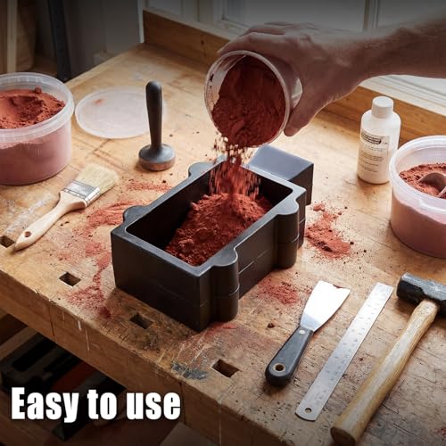 Otoolling 2 Part Sand Casting Flask Mold Frame with Hex Head Screws Extra Large Metal Casting Making Tools for Large Castings, Jewelry, Knife Pommels and Guards (Standard Kit)