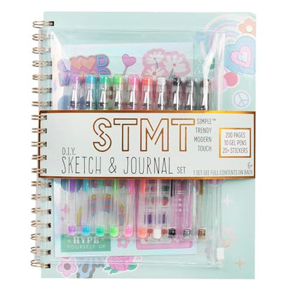 STMT D.I.Y.Journal Set, Stationary Kit with Notebook for Writing and Drawing, DIY for Girls Ages 8+, Sketch & Journal - style: Sketch & Journal Set