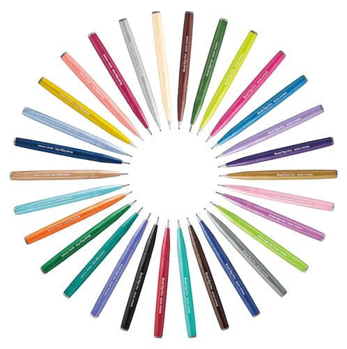 Pentel Brush Sign Pen - Blue (Pack of 10) - color: Blue