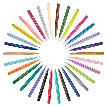 Pentel Brush Sign Pen - Blue (Pack of 10) - color: Blue