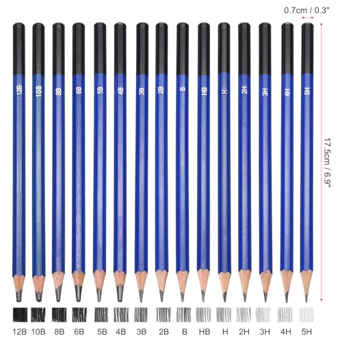 PATIKIL HB Drawing Pencils for Sketching, 6PCS Sketch Pencils for Drawing Art Pencils Graphite Wood Pre-sharpened for Drawing Sketching Artists, HB Pencils - size: 1 Count (Pack of 1), style: HB