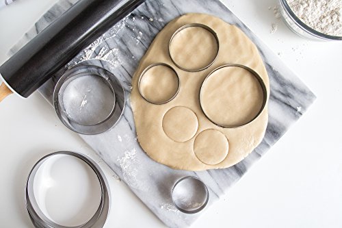 Fox Run, 1 x 6 x 6 inches, Round Cookie Cutter Set - color: Round Cookie Cutter Set