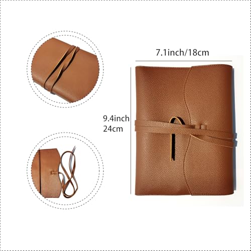 Leather Sketch Book Cover, Leather Sketchbook Holder for 5.5"x 8.5", Travel Sketch Board Pad Pencil Holder, Drawing SketchBook Cover Pencil Case, Painter Artist Sketch Pad Holder (Small) - size: Small