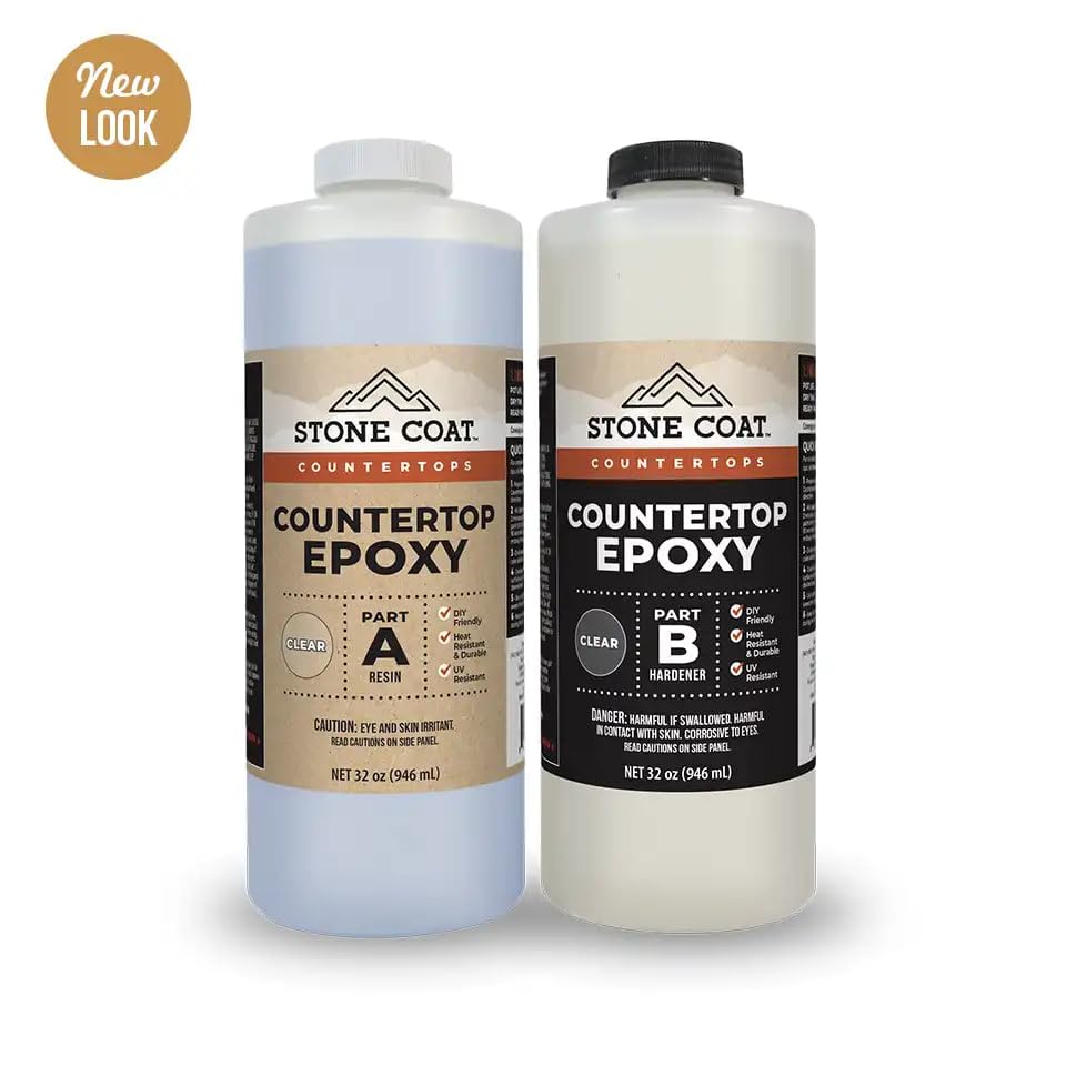Stone Coat Countertops Epoxy Resin Kit for Countertops, Bar Tops, 1/2 Gallon - size: 1/2 Gallon