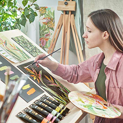 Arteza Metallic Acrylic Paint, Set of 8 Floral Brilliance Colors 4 oz Tubes, Rich Pigments, Non Fading, Non Toxic Paints for Artists & Hobby Painters - style: 8 x 120ml (4.06 fl oz) Floral Brilliance