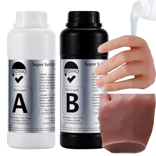 Bundle Set of 0030 Super Soft Silicone with Silicone Pigment Light Flesh Skin Tone Color