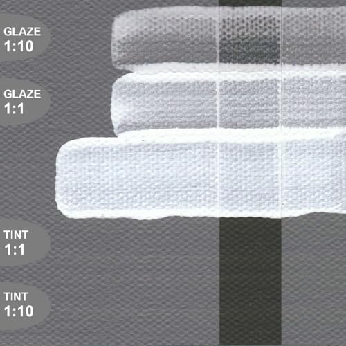 GOLDEN Fluid Acrylics, Titanium White, 4 fl. oz. Bottle, Professional Acrylic Paint, Semi-Opaque
