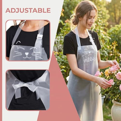 Nanxson TPU Waterproof Apron Lightweight Work Apron with Adjustable Buckle | Liquid Resistant,Neck buckle design,Easy to clean,Unisex,Butcher Apron for Dishwashing Grooming,Halloween - color: Transparent