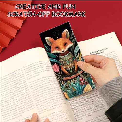 Scratch Art Bookmarks 24 Sheet Making Kit Paper - style: Animal Bookmark II
