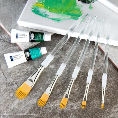 Royal & Langnickel Aqualon Wisp Filbert Artist Brush Set, 5-Piece - style: Filbert