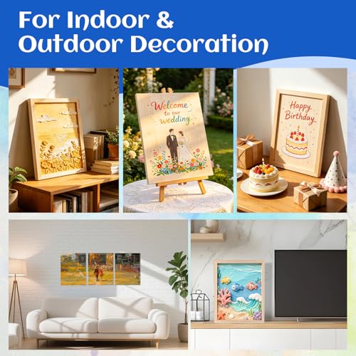 ESRICH 11x14 Inch Wood Panels for Painting, 2 Pack Craft Wood Canvas Boards, Blank Unfinished Wooden Art Board for DIY Art Creations Such as Painting, Acrylic Pouring, Resin, Burning, Collage, etc. - size: 11x14IN-2Pack