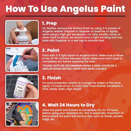 Angelus Acrylic Leather Paint, 1 oz, Beige - color: Beige, size: 1 Fl Oz (Pack of 1)