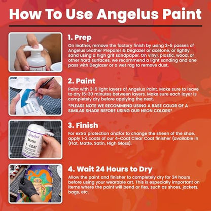 Angelus Acrylic Leather Paint, 4 Fl Oz (Pack of 1), Bowler Brown - color: Bowler Brown, size: 4 Fl Oz (Pack of 1)