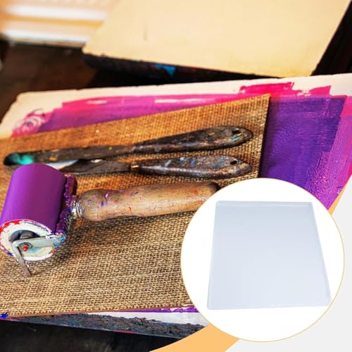 Reusable A4 Gel Printing Plate for Easy Monoprinting, 9.84x7.87x0.31 Inch Craft Tool for Artists & DIY Projects, Perfect for Arts and Crafts Enthusiasts