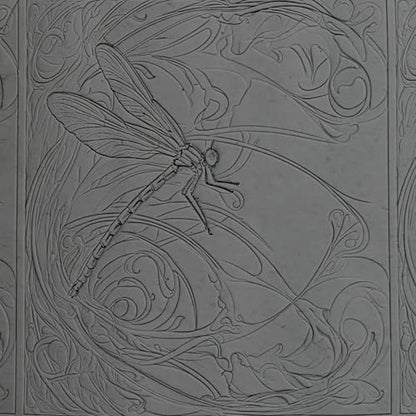 Dragonfly Clay Texture Roller 4" for Polymer Clay - color: Dragonfly Roller