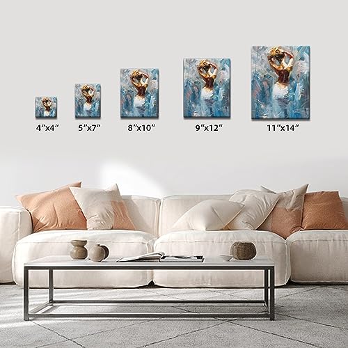 Stretched Canvases for Painting 6 Pack 16x20 100% Cotton Large Canvas Boards for Painting, White Painting Canvas for Oil, Acrylic Paint & Other Painting Media - size: 16x20 (6Pack)