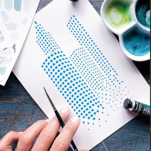 12 Sheets City Silhouette Stencils for Painting, 12 Styles Skyscraper Drawing Template Reusable City Buildings Templates for Painting on Canvas Wood Wall Home Decor - style: City Silhouette