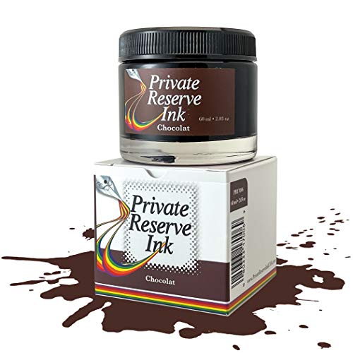Private Reserve Premium Fountain Pen Ink, 60ml Bottle, Chocolat | Premium fountain pen ink with smooth flow, rich color, and reliable everyday writing performance. - color: Chocolat