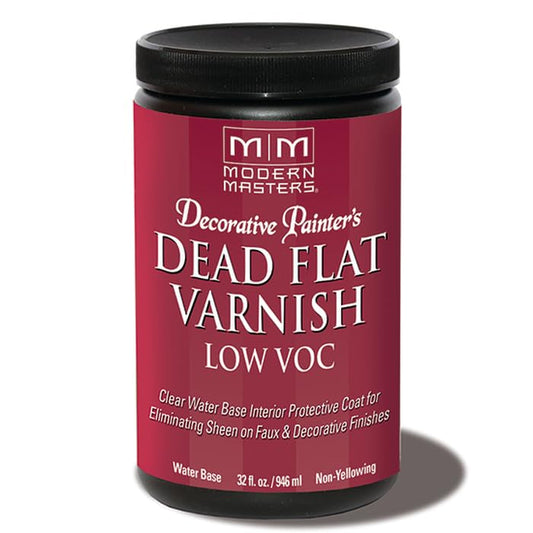4-Pack of 1 qt Modern Masters DP400 Clear Decorative Painter's Acrylic Dead Flat Varnish - size: 1 Quart