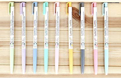 ZEESOON Xeno Lunatic Lunny 0.38mm Slim Ball Point Pen Dozen Box 12 Pcs, Made in Korea (Sky Blue 12pcs) - color: Sky Blue 12pcs